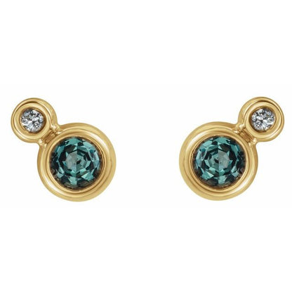 14k-yellow-gold--natural-alexandrite-&-.06-ctw-natural-diamond-earrings
