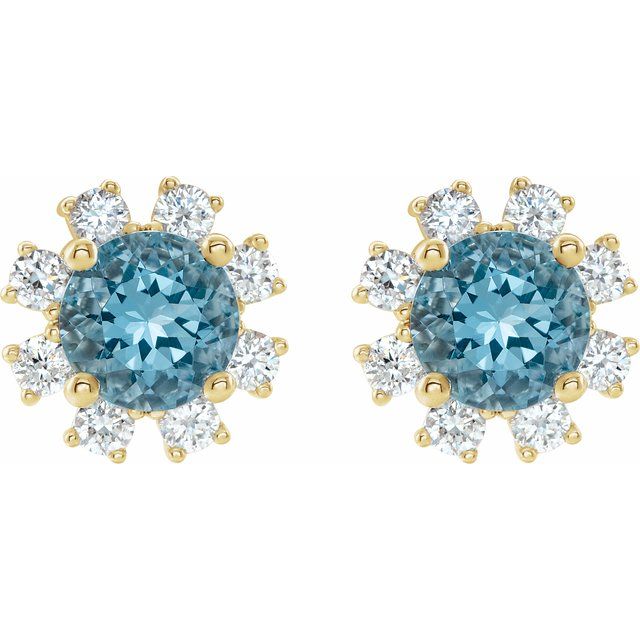 14k-yellow-gold-natural-blue-zircon-&-1/2-ctw-natural-diamond-earrings