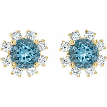 14k-yellow-gold-natural-blue-zircon-&-1/2-ctw-natural-diamond-earrings