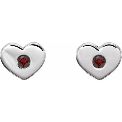 14k-white-gold-natural-mozambique-garnet-heart-earrings