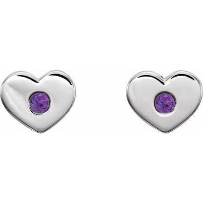 14k-white-gold-natural-amethyst-heart-earrings