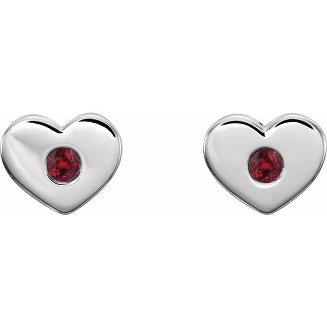 14k-white-gold-natural-ruby-heart-earrings