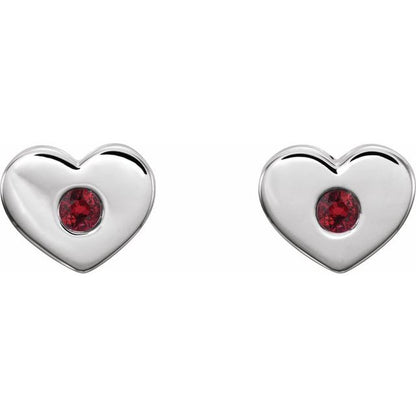 14k-white-gold-natural-ruby-heart-earrings