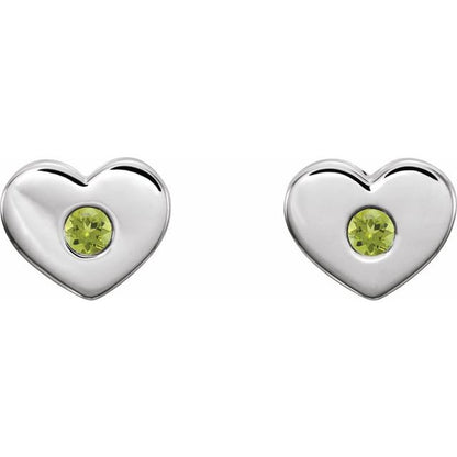 14k-white-gold-natural-peridot-heart-earrings