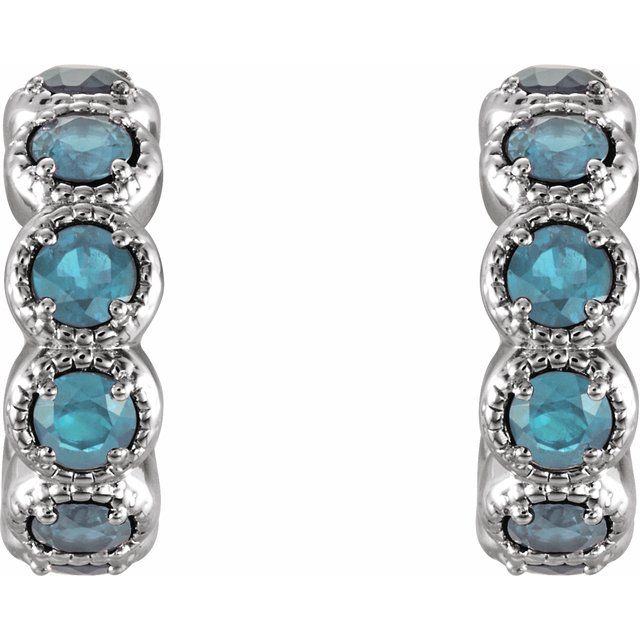 14k-white-gold-natural-blue-zircon-hoop-earrings