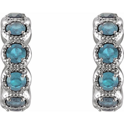 14k-white-gold-natural-blue-zircon-hoop-earrings