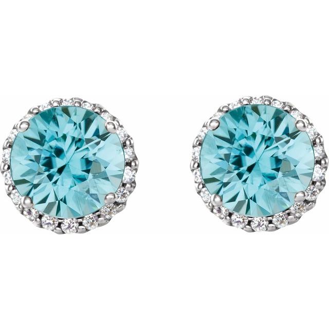 14k-white-gold--natural-blue-zircon-&-1/10-ctw-natural-diamond-earrings