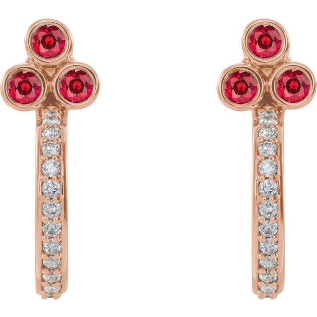14k-rose-gold-natural-ruby-&-1/4-ctw-natural-diamond-j-hoop-earrings