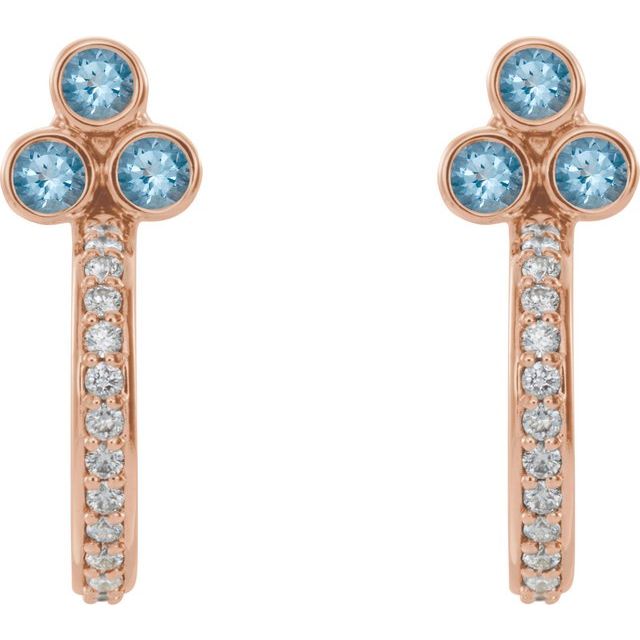 14k-rose-gold-natural-aquamarine-&-1/4-ctw-natural-diamond-j-hoop-earrings