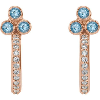 14k-rose-gold-natural-aquamarine-&-1/4-ctw-natural-diamond-j-hoop-earrings
