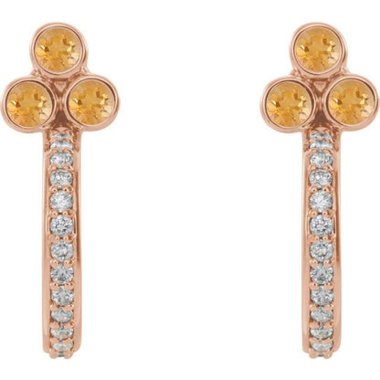 14k-rose-gold-natural-citrine-&-1/4-ctw-natural-diamond-j-hoop-earrings