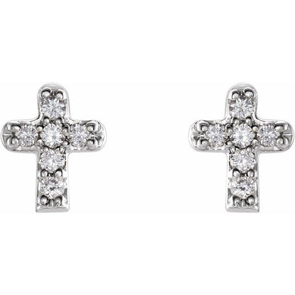 14k-white-gold-.06-ctw-natural-diamond-youth-cross-earrings