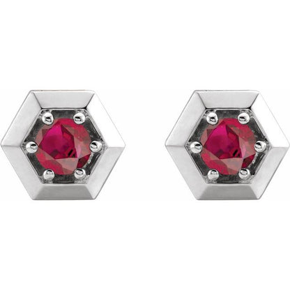 14k-white-gold-natural-ruby-geometric-earrings