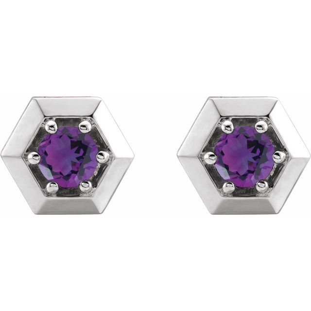 14k-white-gold-natural-amethyst-geometric-earrings