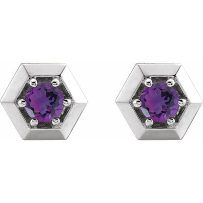 14k-white-gold-natural-amethyst-geometric-earrings
