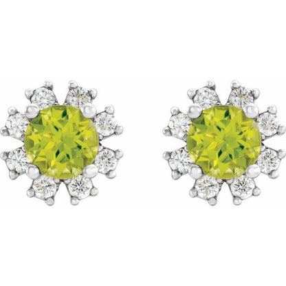 14k-white-gold-natural-peridot-&-.06-ctw-natural-diamond-earrings
