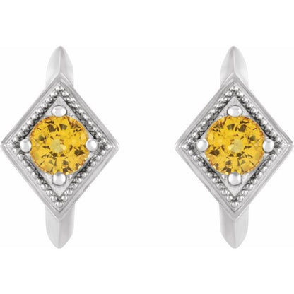 14k-white-gold-natural-yellow-sapphire-geometric--hoop-earrings
