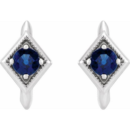 14k-white-gold-natural-blue-sapphire-geometric--hoop-earrings