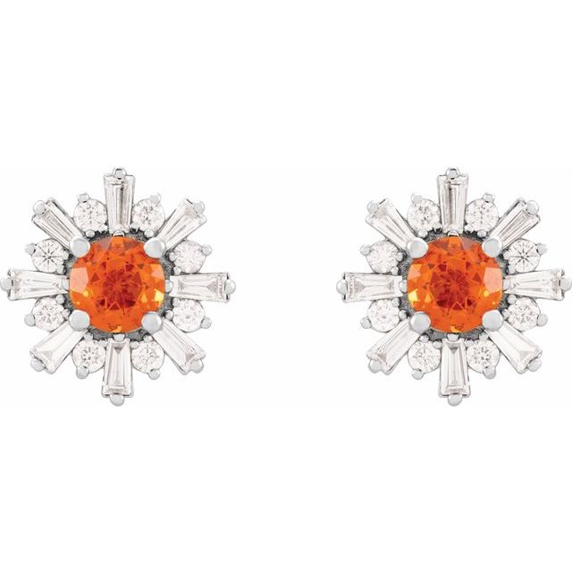 14k-white-gold-natural-mexican-fire-opal-&-3/4-ctw-natural-diamond-earrings