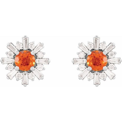 14k-white-gold-natural-mexican-fire-opal-&-3/4-ctw-natural-diamond-earrings