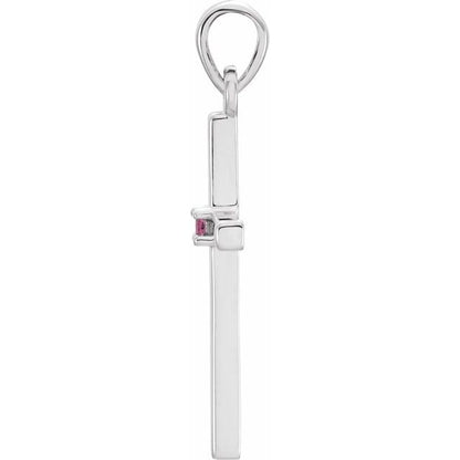 14k-white-gold-natural-pink-tourmaline-cross-pendant