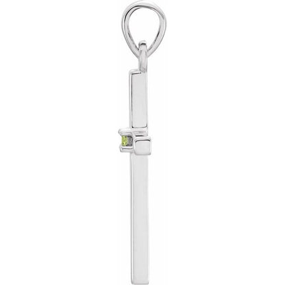 14k-white-gold-natural-peridot-cross-pendant