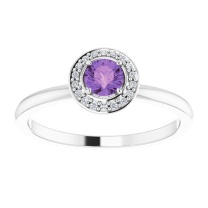 14k-white-gold-natural-amethyst-&-.05-ctw-natural-diamond-ring