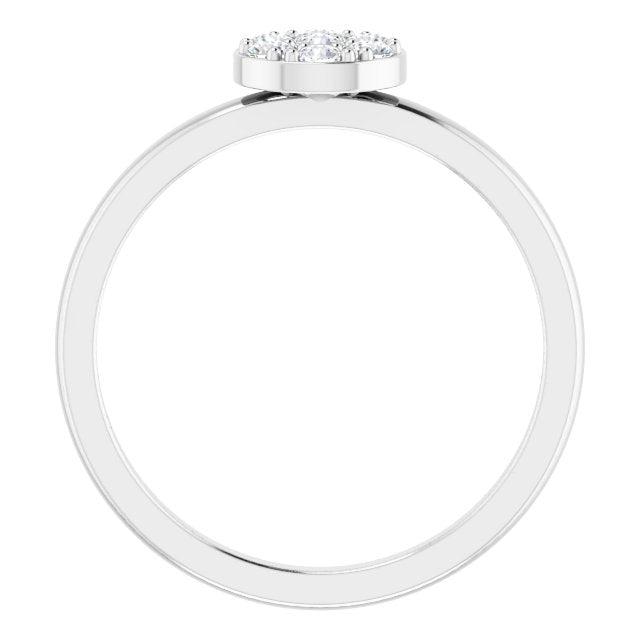 platinum-1/5-ctw-natural-diamond-stackable-cluster-ring
