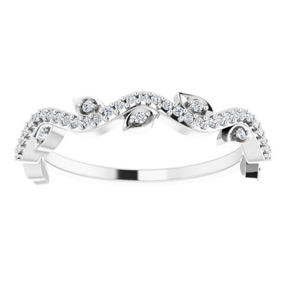 14k-white-gold-1/8-ctw-natural-diamond-leaf-ring
