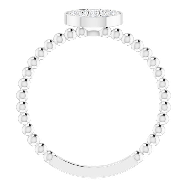 14k-white-gold-1/8-ctw-natural-diamond-cluster-beaded-ring
