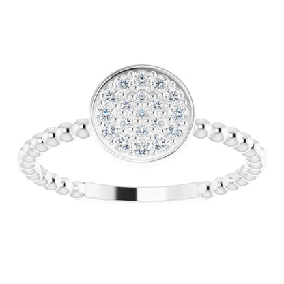 14k-white-gold-1/8-ctw-natural-diamond-cluster-beaded-ring