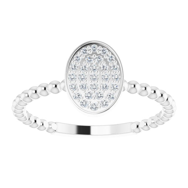 14k-white-gold-1/6-ctw-natural-diamond-cluster-beaded-ring