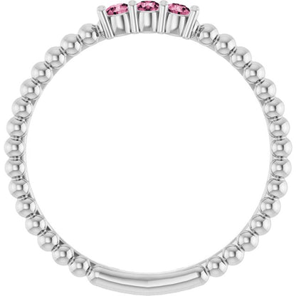 14k-white-gold-natural-pink-tourmaline-beaded-ring