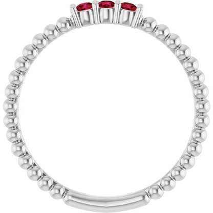 14k-white-gold-natural-ruby-beaded-ring