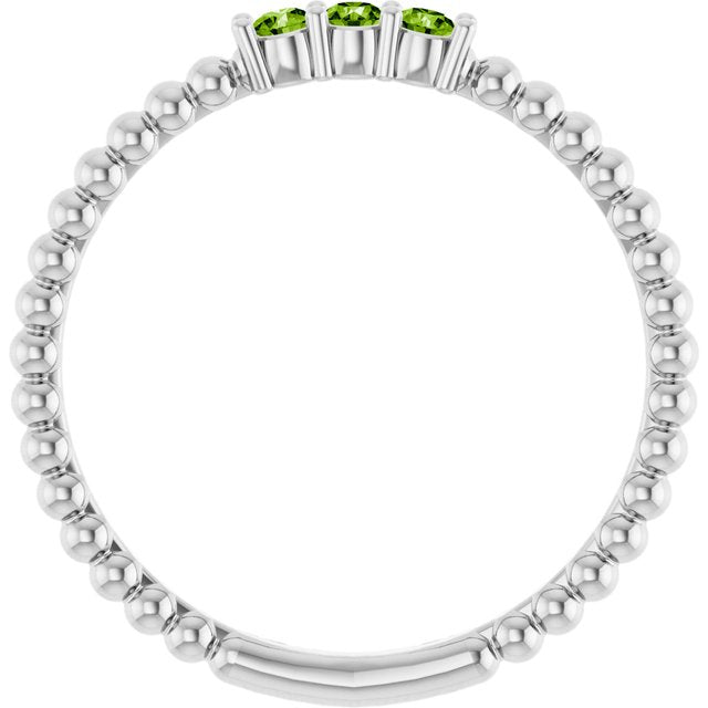 14k-white-gold-natural-peridot-beaded-ring
