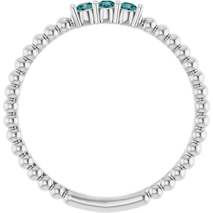 14k-white-gold-natural-alexandrite-beaded-ring