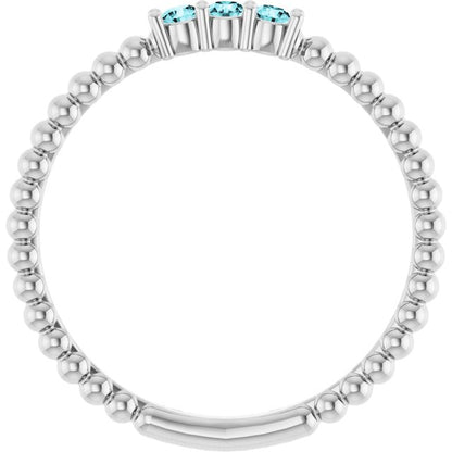 14k-white-gold-natural-blue-zircon-beaded-ring