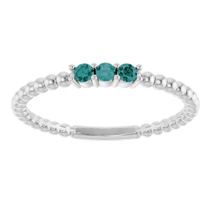 14k-white-gold-natural-alexandrite-beaded-ring