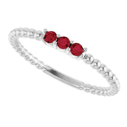 14k-white-gold-natural-ruby-beaded-ring