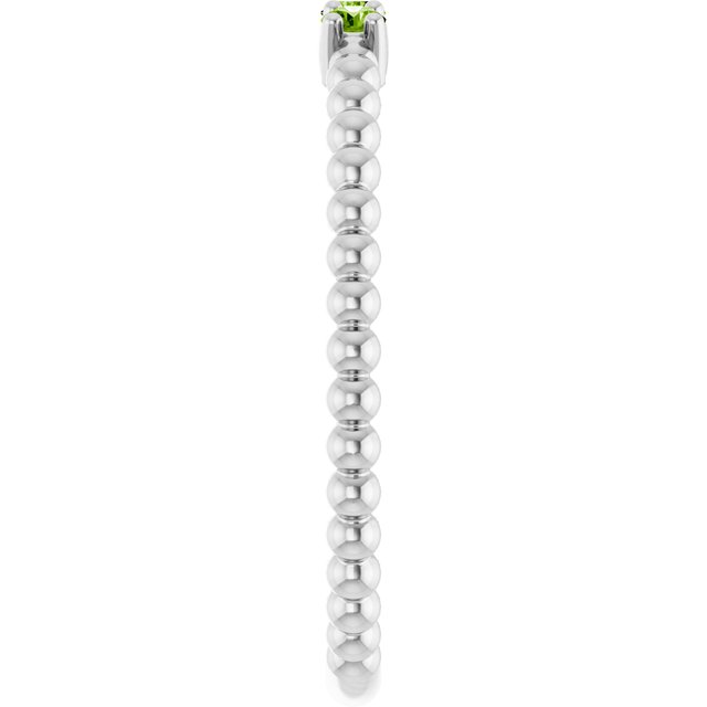 14k-white-gold-natural-peridot-beaded-ring