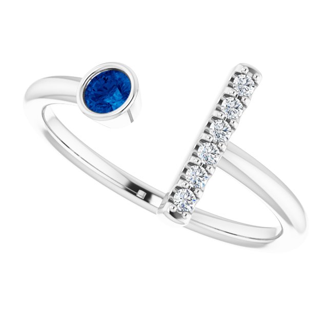 14k-white-gold-natural-blue-sapphire-&-.05-ctw-natural-diamond-bar-ring