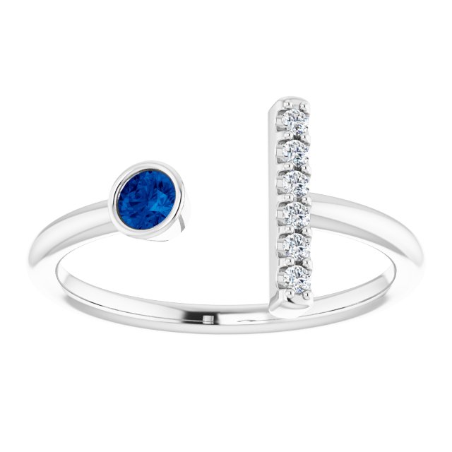 14k-white-gold-natural-blue-sapphire-&-.05-ctw-natural-diamond-bar-ring