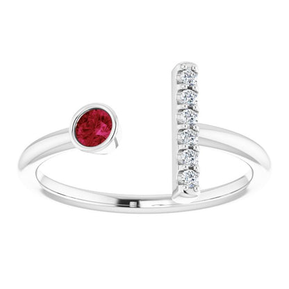 14k-white-gold-natural-ruby-&-.05-ctw-natural-diamond-bar-ring