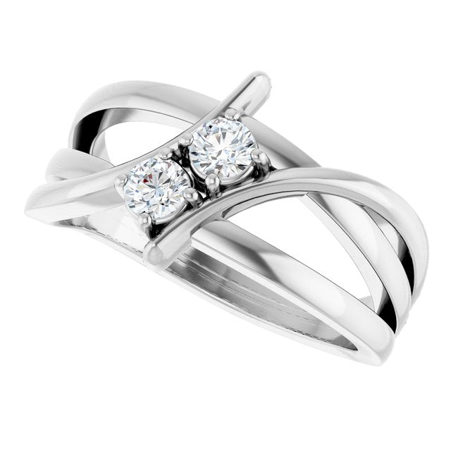 14k-white-gold-1/4-ctw-natural-diamond-two-stone-ring