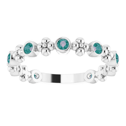 14k-white-gold-natural-alexandrite-beaded-ring