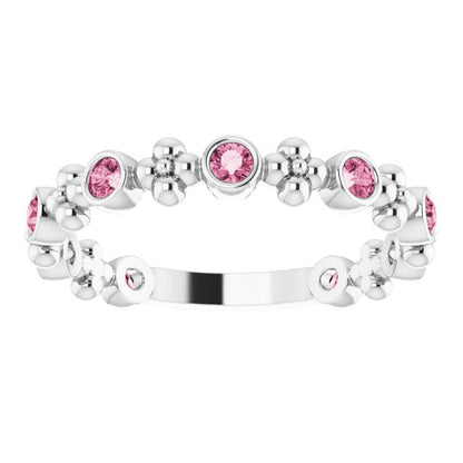 14k-white-gold-natural-pink-tourmaline-beaded-ring