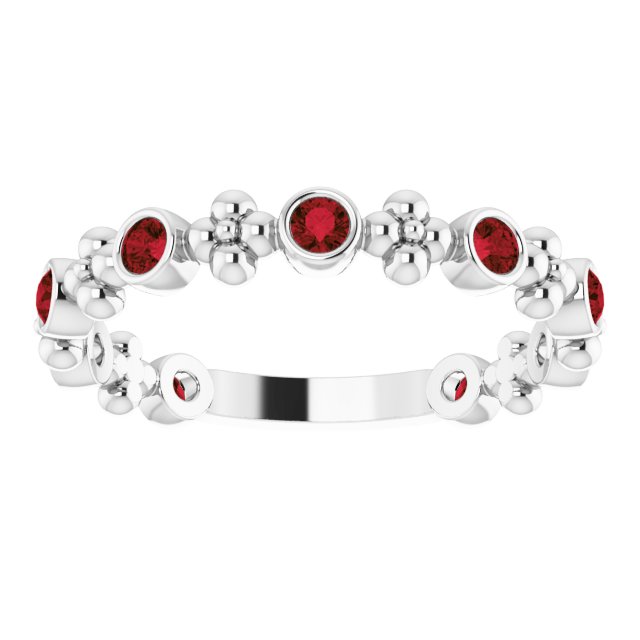 14k-white-gold-natural-mozambique-garnet-beaded-ring