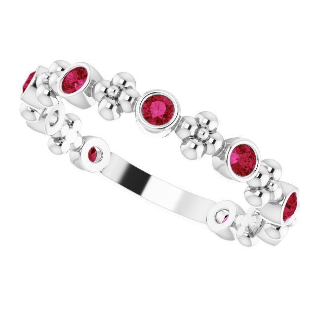 14k-white-gold-natural-ruby-beaded-ring