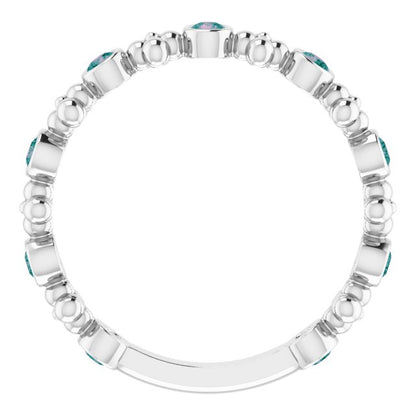 14k-white-gold-natural-alexandrite-beaded-ring