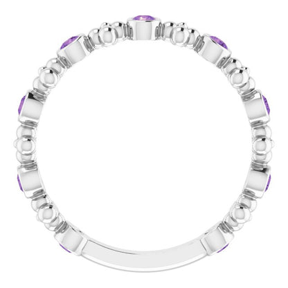 14k-white-gold-natural-amethyst-beaded-ring